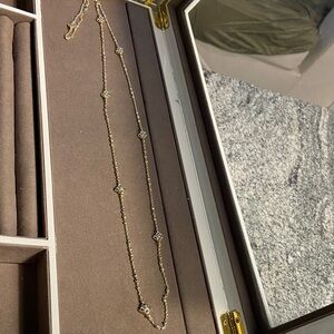 Kendra Scott Elegant Gold Necklace with Crystal Accents